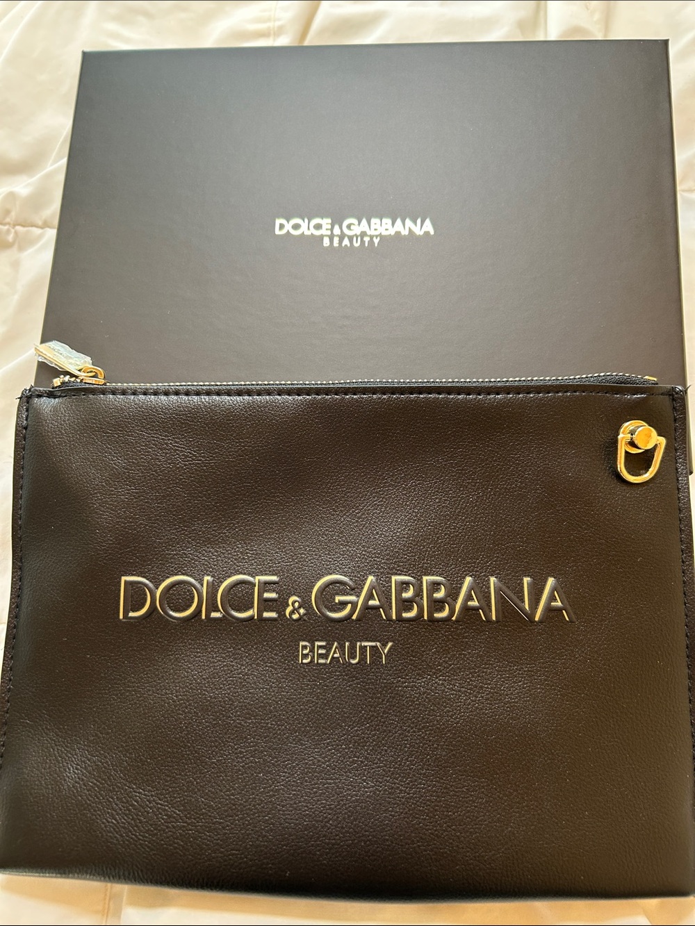 Dolce & Gabbana Beauty Cosmetic Zippered Case, NEW IN BOX